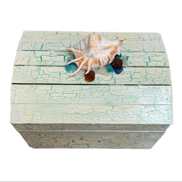 Handpainted OOAK beach theme box
